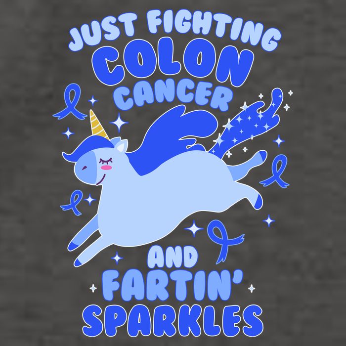 Funny Unicorn Fighting Colon Cancer And Farting Sparkles Vector Backpack