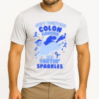 Funny Unicorn Fighting Colon Cancer And Farting Sparkles Performance Shirt