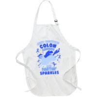 Funny Unicorn Fighting Colon Cancer And Farting Sparkles Apron