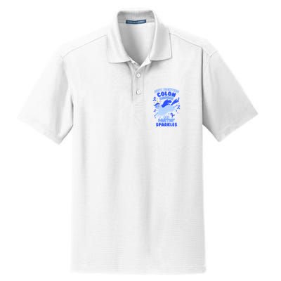 Funny Unicorn Fighting Colon Cancer And Farting Sparkles Dry Zone Grid Polo