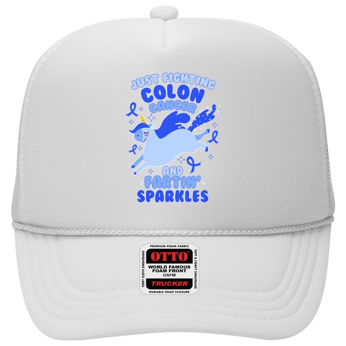 Funny Unicorn Fighting Colon Cancer And Farting Sparkles Hat
