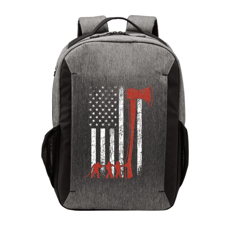 Firefighter USA Flag Funny Fire Fire Truck Vector Backpack