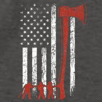 Firefighter USA Flag Funny Fire Fire Truck Vector Backpack