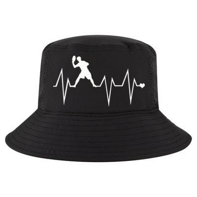 Funny Ultimate Frisbee Player Heartbeat Heart Pulse Rate Ekg Gift Cool Comfort Performance Bucket Hat
