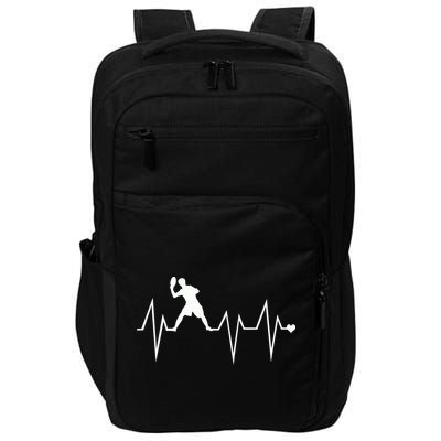 Funny Ultimate Frisbee Player Heartbeat Heart Pulse Rate Ekg Gift Impact Tech Backpack
