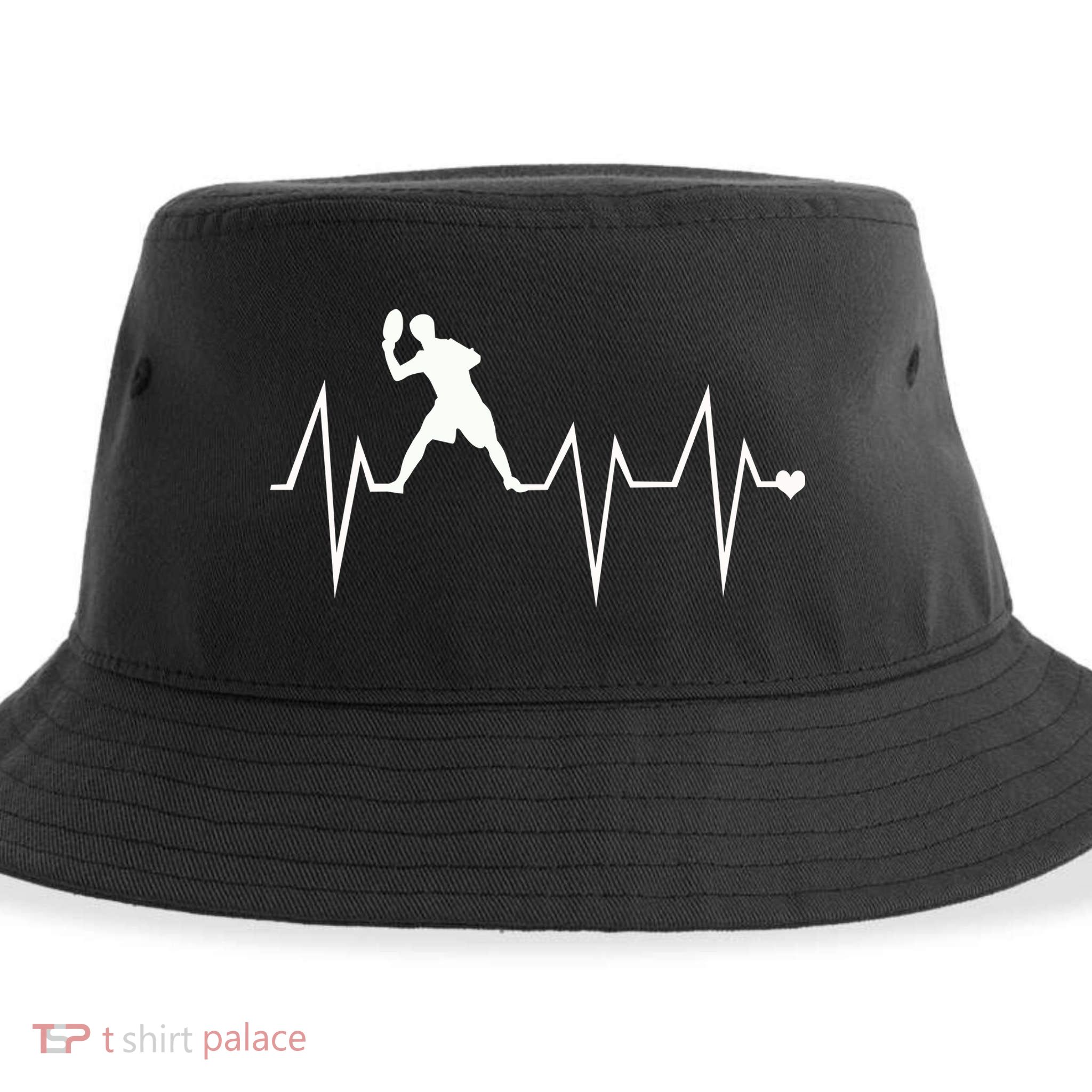 Funny Ultimate Frisbee Player Heartbeat Heart Pulse Rate Ekg Gift Sustainable Bucket Hat