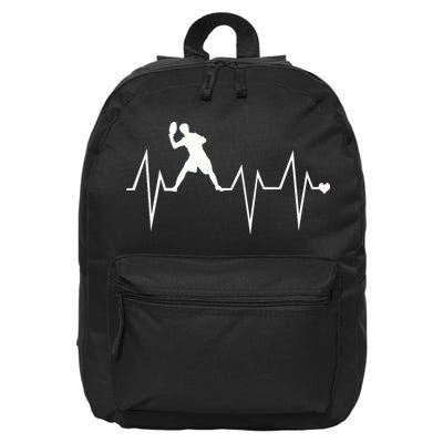 Funny Ultimate Frisbee Player Heartbeat Heart Pulse Rate Ekg Gift 16 in Basic Backpack