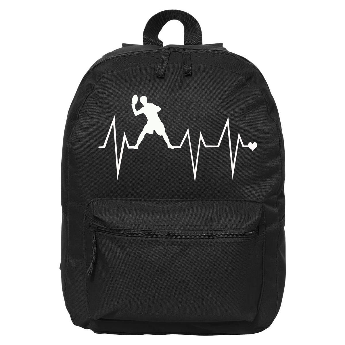 Funny Ultimate Frisbee Player Heartbeat Heart Pulse Rate Ekg Gift 16 in Basic Backpack