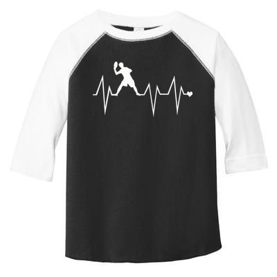 Funny Ultimate Frisbee Player Heartbeat Heart Pulse Rate Ekg Gift Toddler Fine Jersey T-Shirt