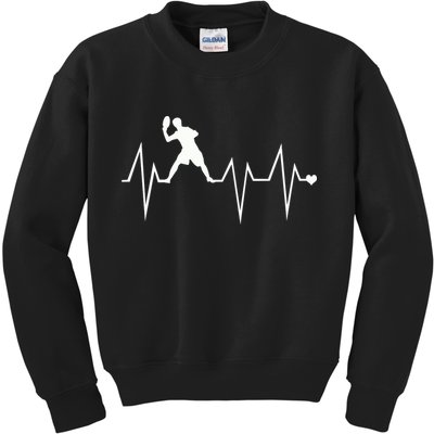 Funny Ultimate Frisbee Player Heartbeat Heart Pulse Rate Ekg Gift Kids Sweatshirt