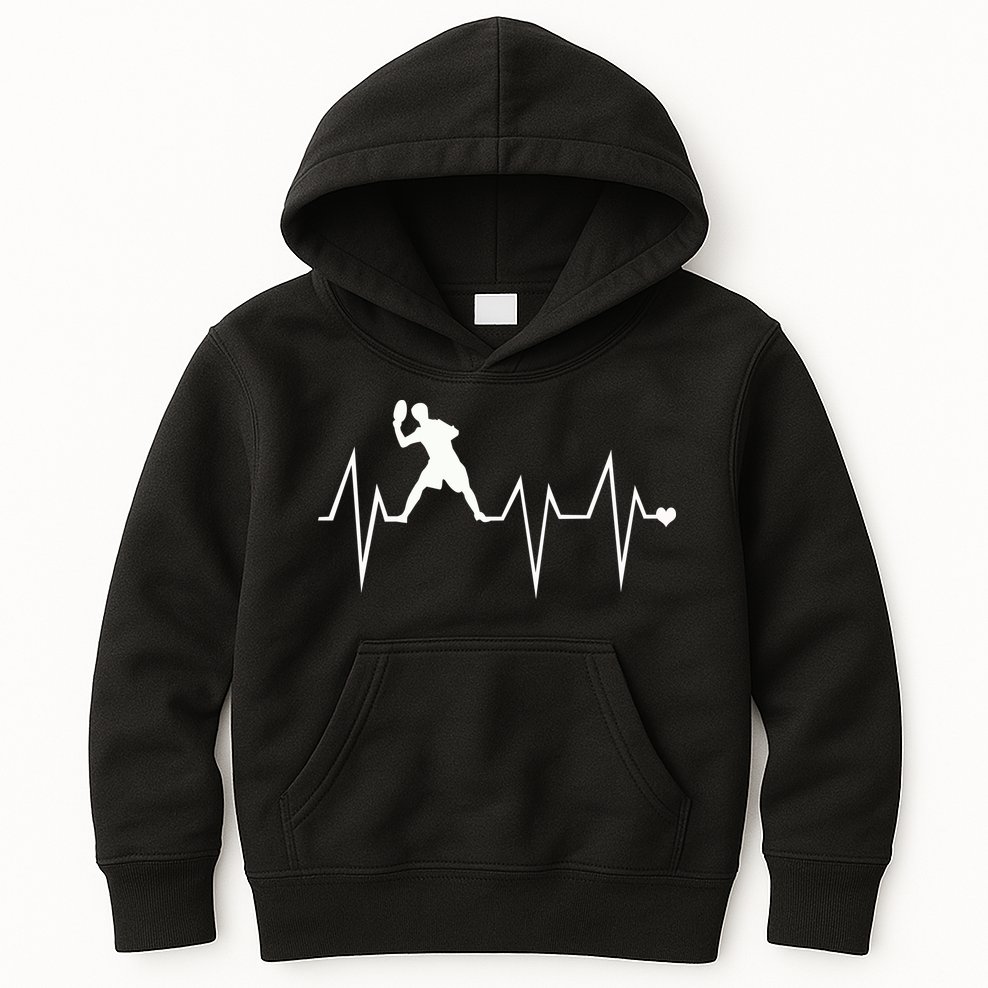 Funny Ultimate Frisbee Player Heartbeat Heart Pulse Rate Ekg Gift Kids Hoodie