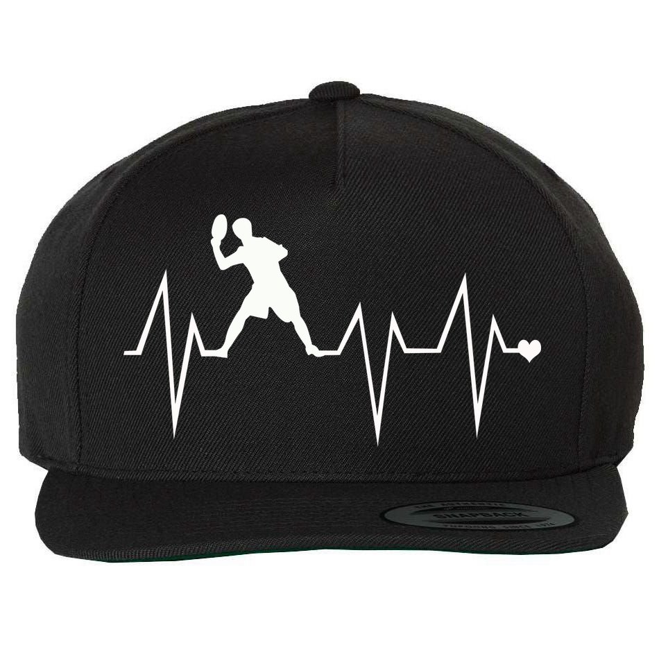 Funny Ultimate Frisbee Player Heartbeat Heart Pulse Rate Ekg Gift Wool Snapback Cap