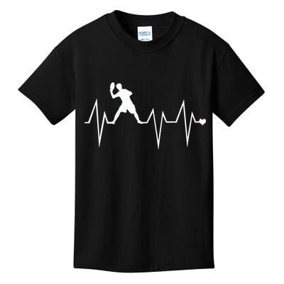 Funny Ultimate Frisbee Player Heartbeat Heart Pulse Rate Ekg Gift Kids T-Shirt