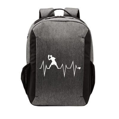 Funny Ultimate Frisbee Player Heartbeat Heart Pulse Rate Ekg Gift Vector Backpack