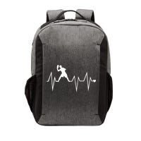 Funny Ultimate Frisbee Player Heartbeat Heart Pulse Rate Ekg Gift Vector Backpack