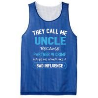 Funny Uncle Gifgift Uncle Partner In Crime Gift Cool Gift Mesh Reversible Basketball Jersey Tank