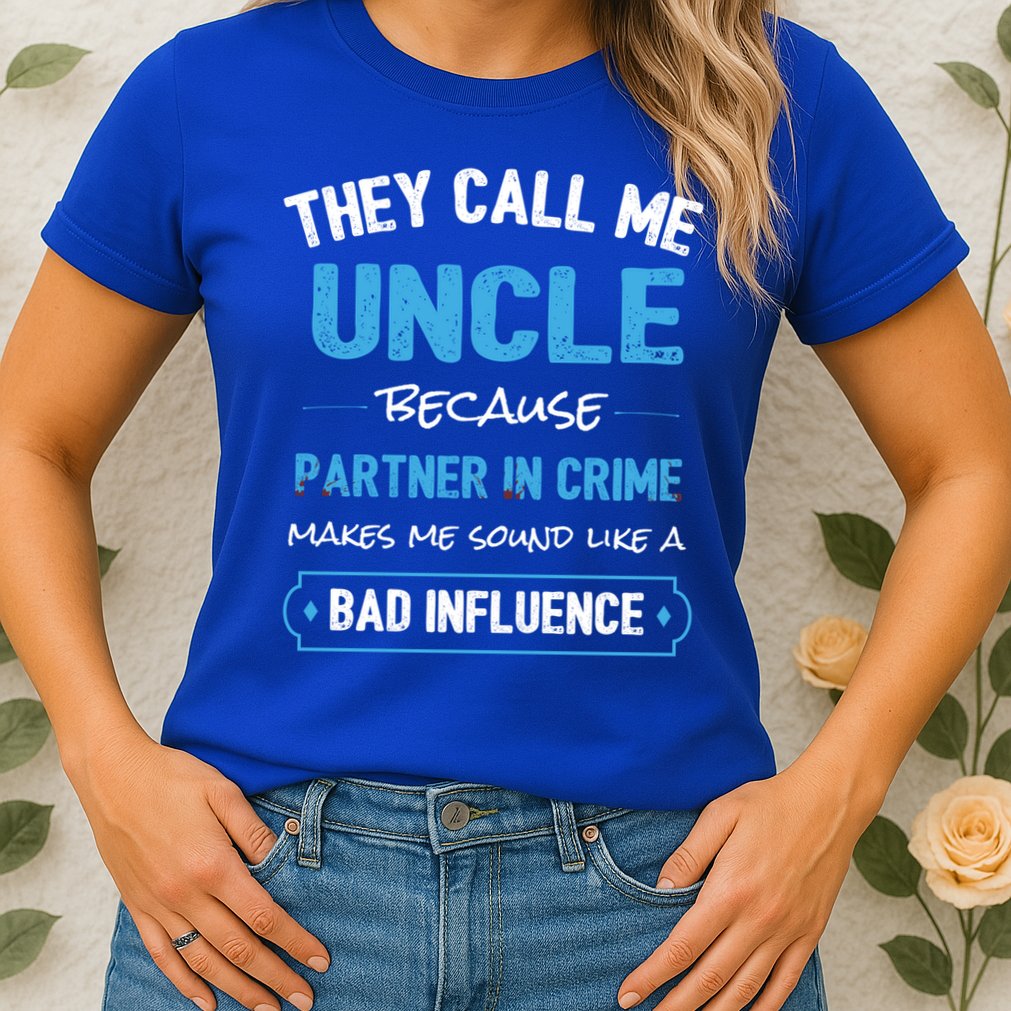 Funny Uncle Gifgift Uncle Partner In Crime Gift Cool Gift Womens T-Shirt