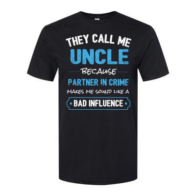 Funny Uncle Gifgift Uncle Partner In Crime Gift Cool Gift Softstyle CVC T-Shirt