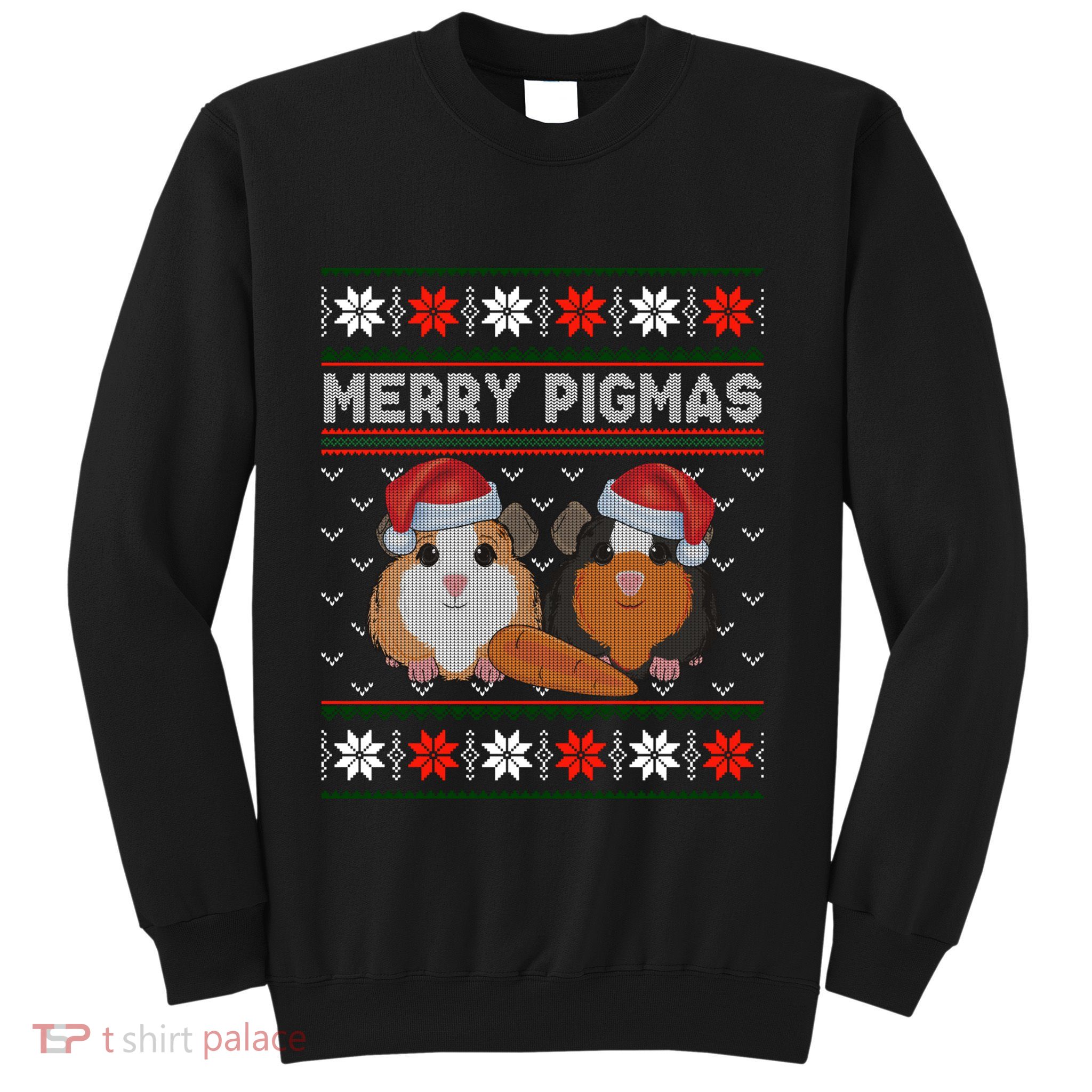 Funny Ugly Guinea Pig Christmas Merry Pigmas Sweatshirt