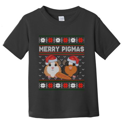Funny Ugly Guinea Pig Christmas Merry Pigmas Toddler T-Shirt