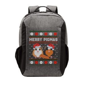 Funny Ugly Guinea Pig Christmas Merry Pigmas Vector Backpack