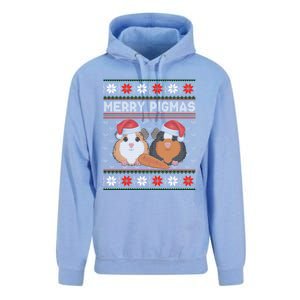 Funny Ugly Guinea Pig Christmas Merry Pigmas Unisex Surf Hoodie