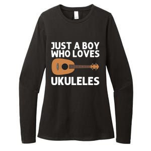 Funny Ukulele Gift Hawaiian Instrut Player Gift Womens CVC Long Sleeve Shirt