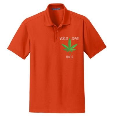 Funny Uncle Gift Uncle 420 Weed Gift Worlds Dopest Uncle Funny Gift Dry Zone Grid Polo