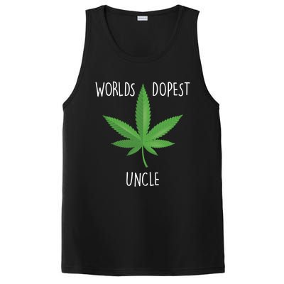 Funny Uncle Gift Uncle 420 Weed Gift Worlds Dopest Uncle Funny Gift PosiCharge Competitor Tank