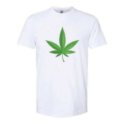 Funny Uncle Gift Uncle 420 Weed Gift Worlds Dopest Uncle Funny Gift Softstyle CVC T-Shirt