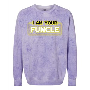 Funny Uncle Gift Cool Uncle Colorblast Crewneck Sweatshirt