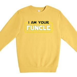 Funny Uncle Gift Cool Uncle Premium Crewneck Sweatshirt