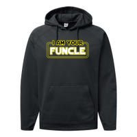 Funny Uncle Gift Cool Uncle Performance Fleece Hoodie