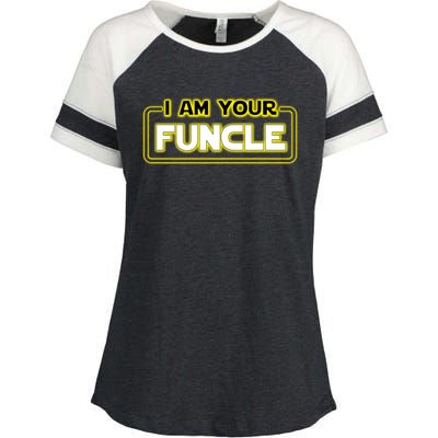 Funny Uncle Gift Cool Uncle Enza Ladies Jersey Colorblock Tee