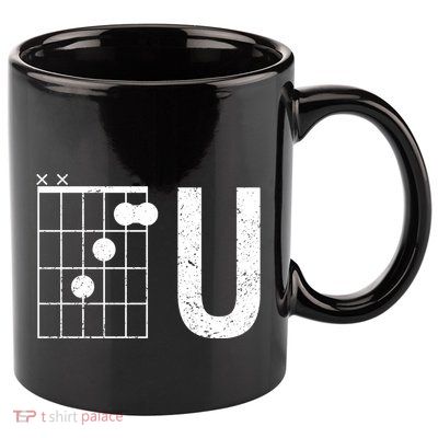 F U Guitar Chord Music 11oz C Handle Ceramic Mug