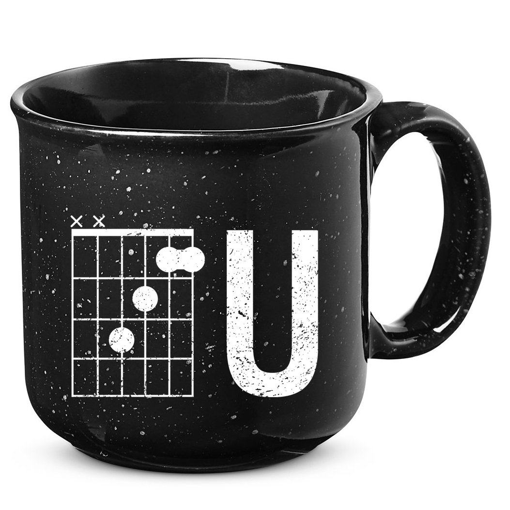 F U Guitar Chord Music 15oz Campfire Ceramic Mug