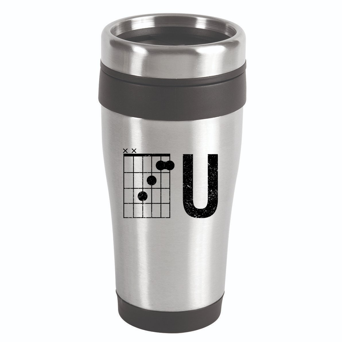 F U Guitar Chord Music 16oz Travel Tumbler