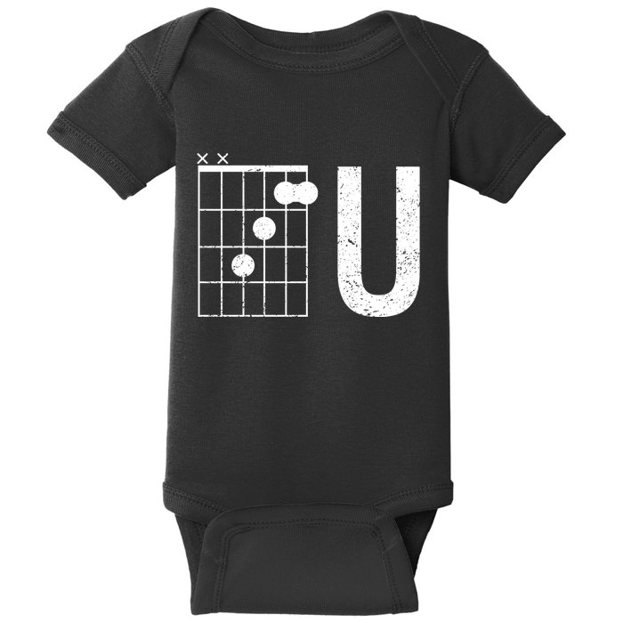 F U Guitar Chord Music Baby Bodysuit