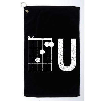 F U Guitar Chord Music Golf Towel