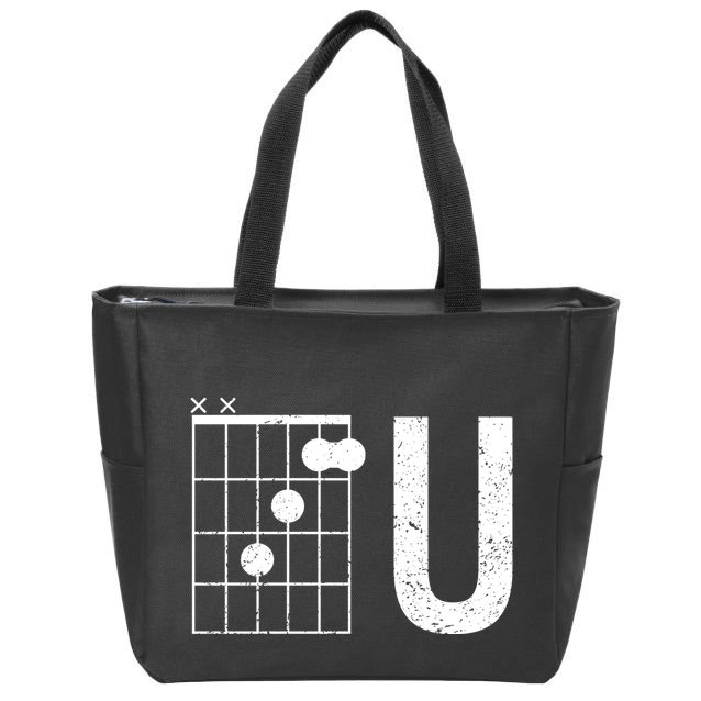 F U Guitar Chord Music Zip Tote Bag