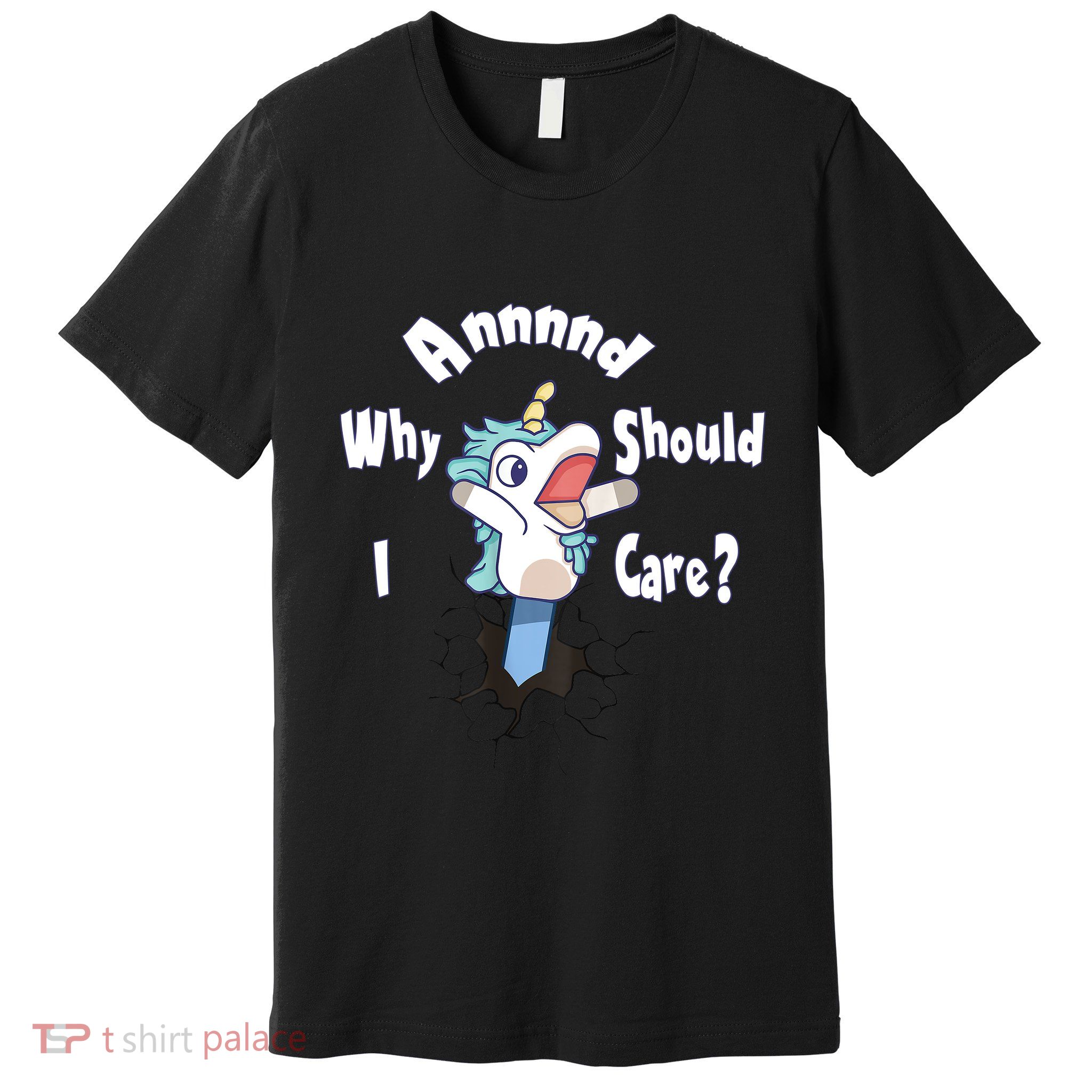 Funny Unicorn Gift And Why Should I Care? Premium T-Shirt