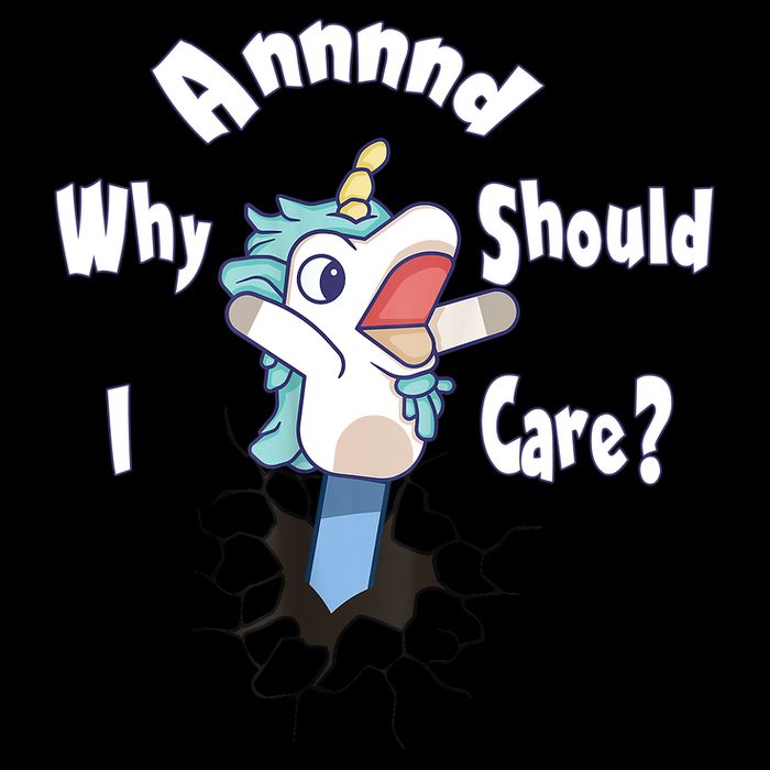 Funny Unicorn Gift And Why Should I Care? Zip Tote Bag