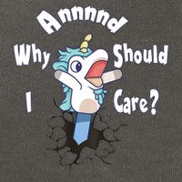 Funny Unicorn Gift And Why Should I Care? Cotton Canvas Backpack