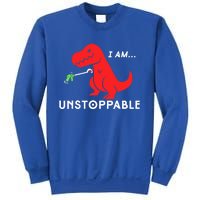 Funny Unstoppable Gift Funny TRex Dinosaur Gift Sweatshirt