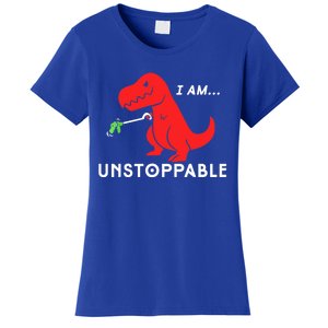 Funny Unstoppable Gift Funny TRex Dinosaur Gift Women's T-Shirt