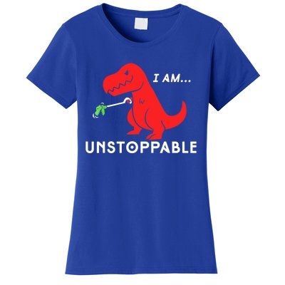 Funny Unstoppable Gift Funny TRex Dinosaur Gift Women's T-Shirt