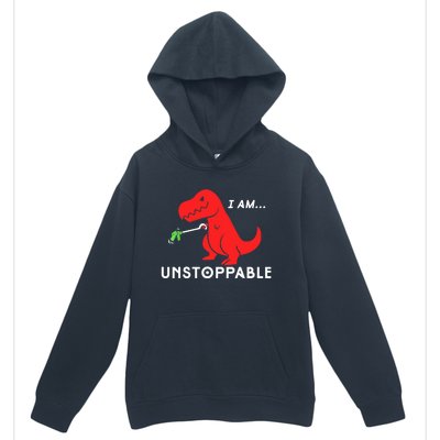 Funny Unstoppable Gift Funny TRex Dinosaur Gift Urban Pullover Hoodie