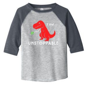 Funny Unstoppable Gift Funny TRex Dinosaur Gift Toddler Fine Jersey T-Shirt