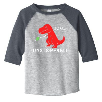 Funny Unstoppable Gift Funny TRex Dinosaur Gift Toddler Fine Jersey T-Shirt