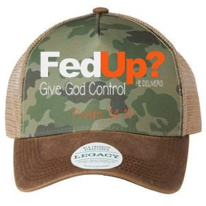 Fed Up Give God Control Christian Jesus Legacy Tie Dye Trucker Hat